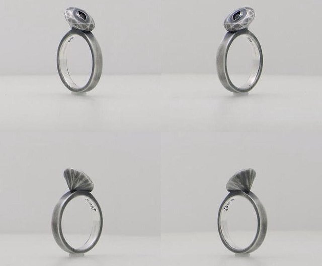 stare stone ring_1 (s_m-R.46) 銀玻戒指指环眼睛目jewelry sterling