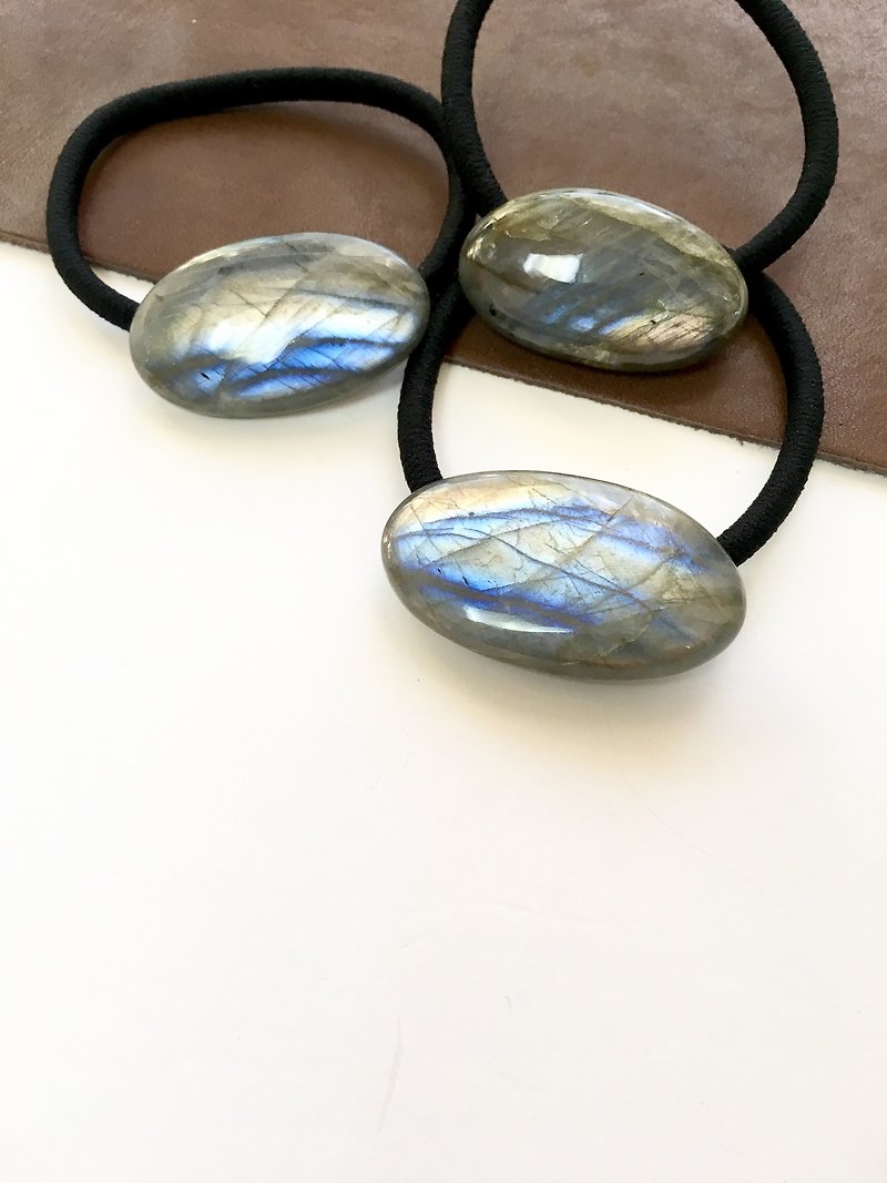 Labradorite Hair-tie - Hair Accessories - Stone Blue