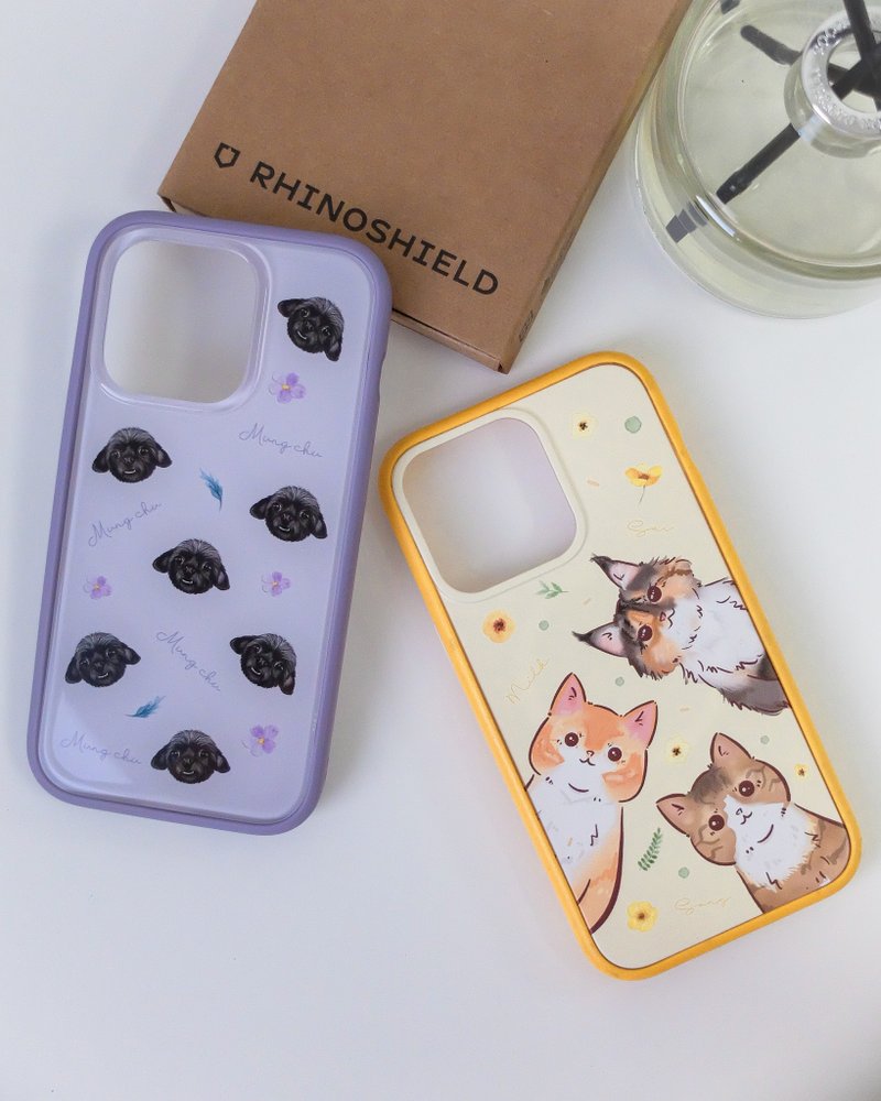 Personalised Rhinoshield Phone Case⋯Custom Portraits - เคส/ซองมือถือ - วัสดุอื่นๆ ขาว