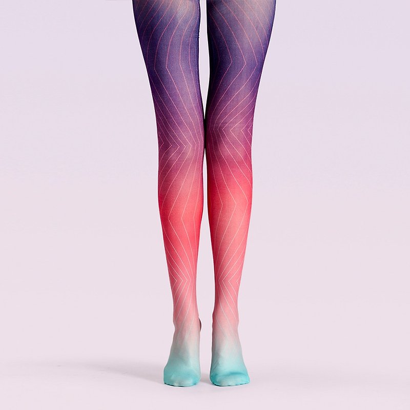 Viken plan designer brand pantyhose cotton socks creative stockings pattern stockings string sound - ถุงเท้า - ผ้าฝ้าย/ผ้าลินิน 