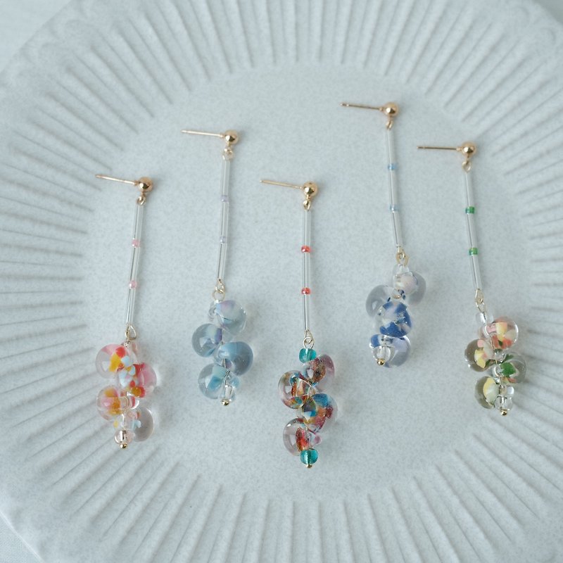 ••• TEARDROP Collection••• - Earrings & Clip-ons - Glass Multicolor