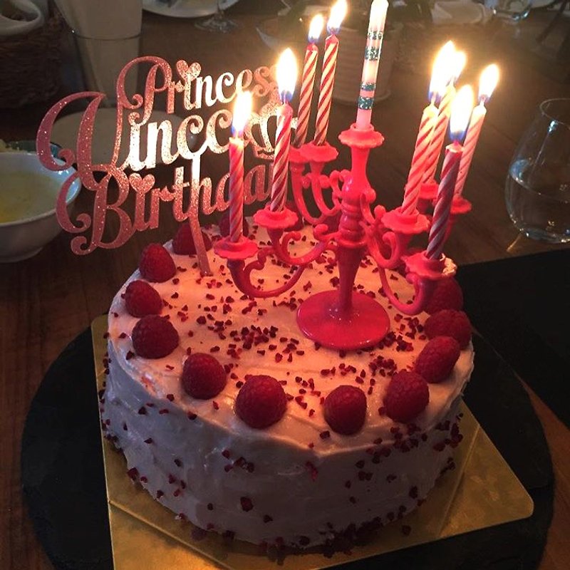 独占注文パーソナライズされたケーキトッパー装飾的な誕生日の小道具記念日 - ランチョンマット - アクリル 多色