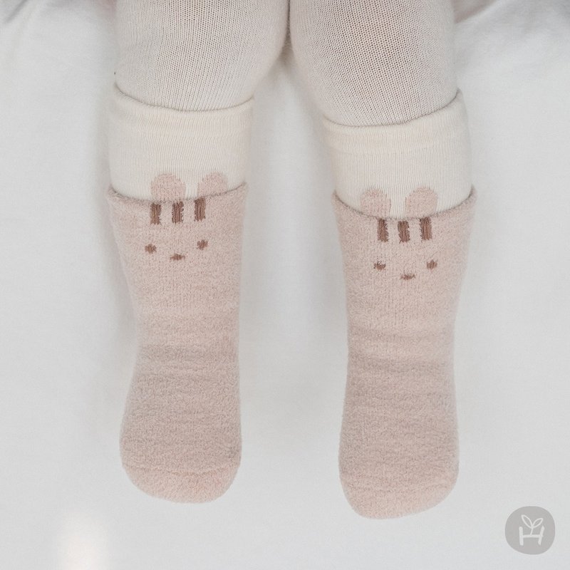 Happy Prince Torry autumn and winter warm baby children's knee-high socks mid-calf socks 2-piece set - ถุงเท้าเด็ก - ผ้าฝ้าย/ผ้าลินิน หลากหลายสี