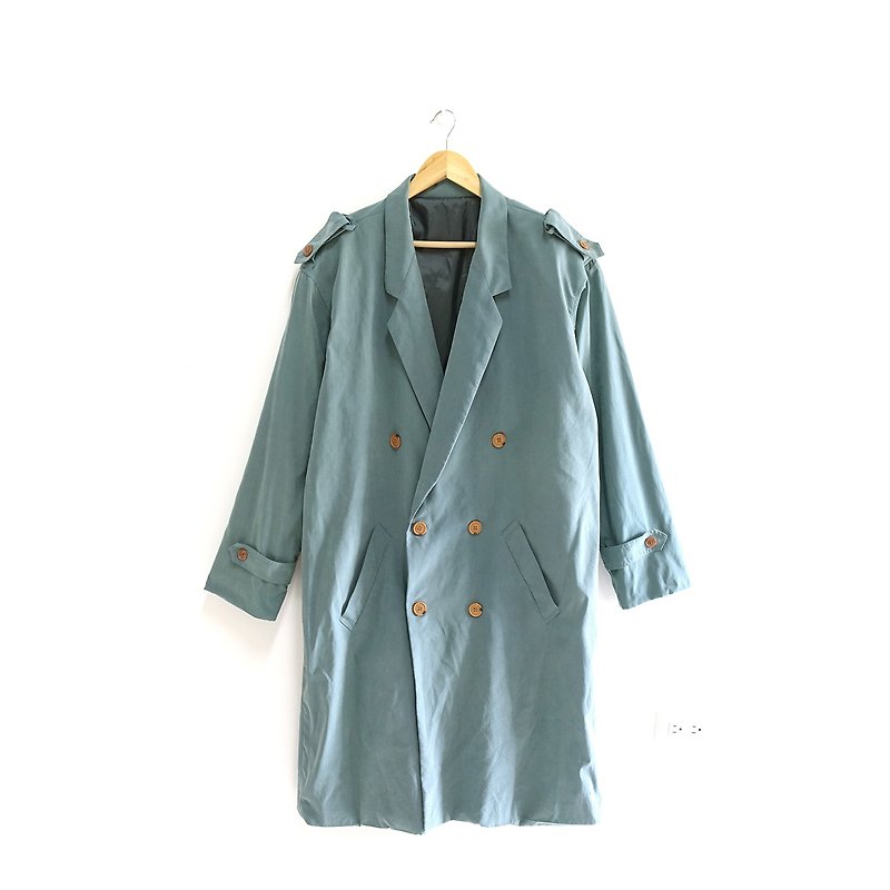 │Slowly│ vintage windbreaker long coat 04│vintage. Retro. Literature - Women's Blazers & Trench Coats - Polyester Multicolor