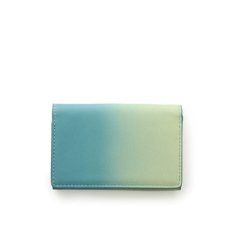 Irodori seasonal color business card holder-cool breeze - Card Holders & Cases - Genuine Leather Green