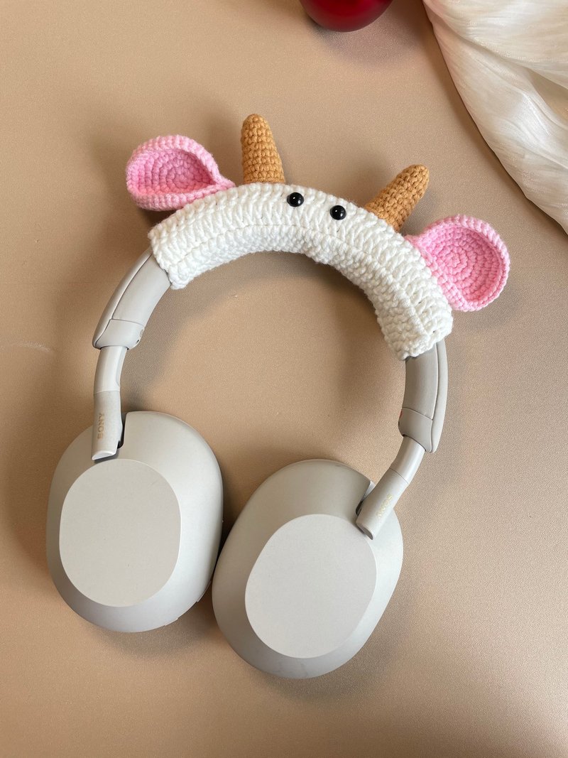 Cute Crochet AirPods Max Case Sony XM5 Protector Headphone Wrapper - Headphones & Earbuds - Other Materials 