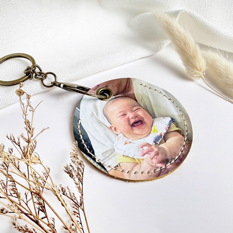 與麥子們攜手合作 客製化 專屬皮革吊飾 - 鑰匙圈/鑰匙包 - 其他材質 多色