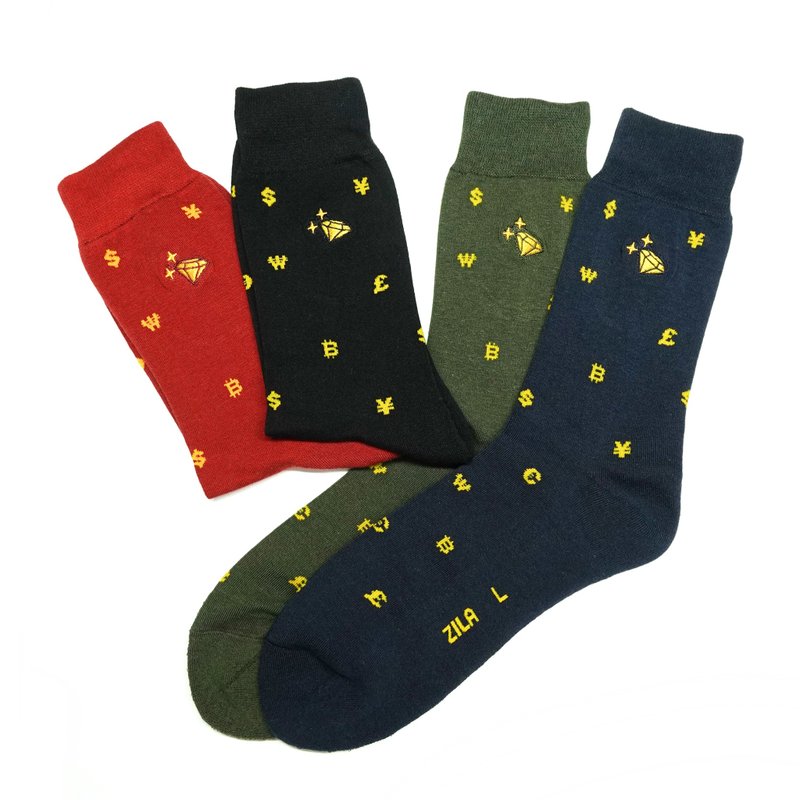 Lucky New Year Socks | 2 Sizes - Dress Socks - Cotton & Hemp White