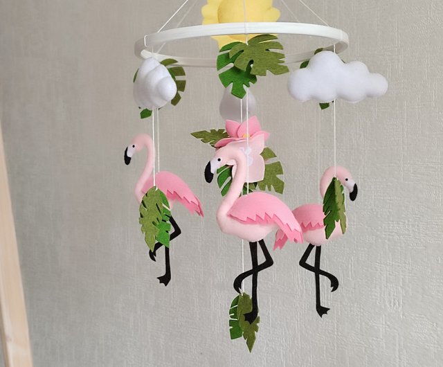 Flamingo crib hot sale mobile