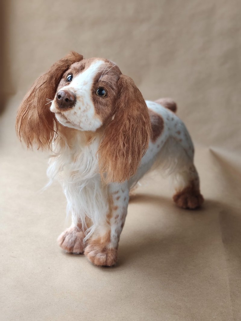 Realistic plush toy spaniel - Stuffed Dolls & Figurines - Other Materials Brown