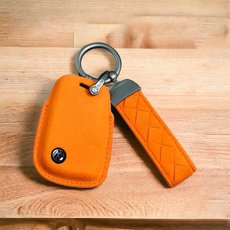 Volkswagen Golf8 GTI GolfR Tiguan Rline Key Leather Key Ring - ที่ห้อยกุญแจ - หนังแท้ 