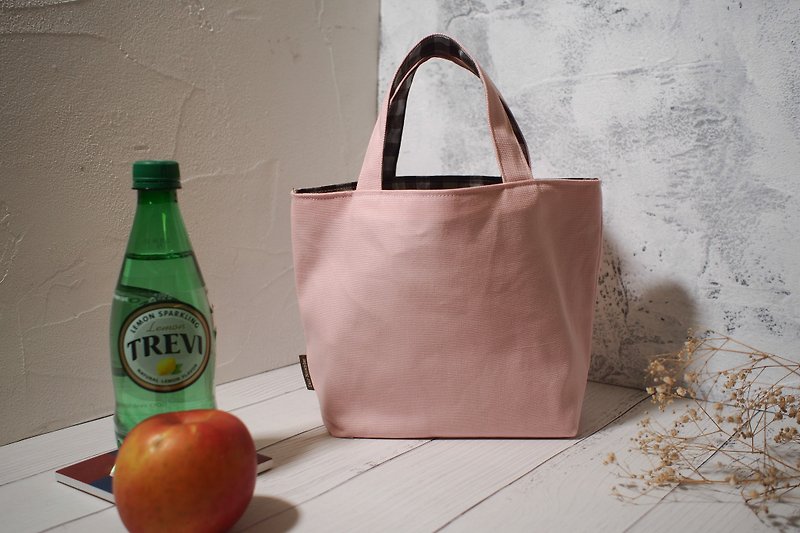 Every family wine series Bento bag / bag / limited manual bag / sweetheart / stock - Handbags & Totes - Cotton & Hemp Pink