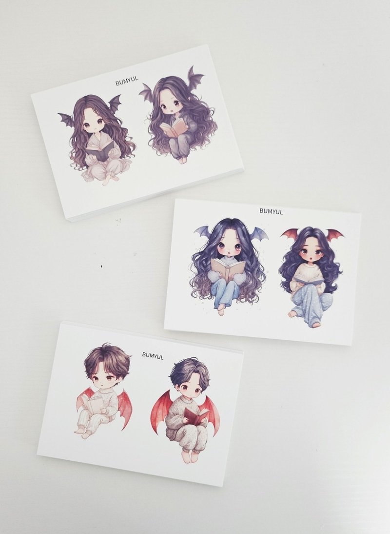 Little Vampire Sticker Pack - 便條紙/便利貼 - 紙 多色