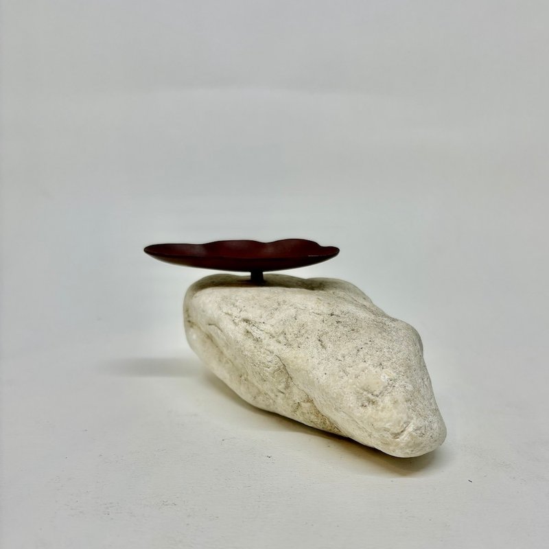 Incense path/incense stand ~ Yunqi Stone(C size small) red Bronze single product ~ match the stone, hand-made poetry ~ play with life - Fragrances - Copper & Brass 