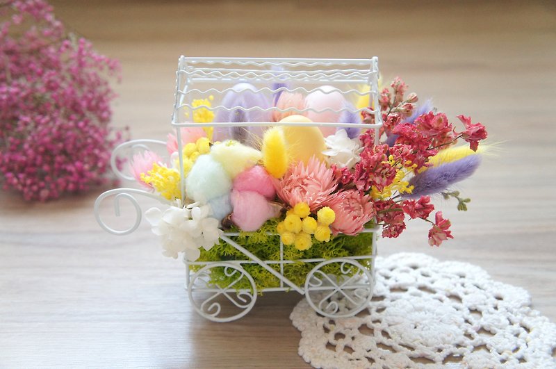 Spring Limit: Hand-made dried flowers / not withered series ~ Marshmallow wind spring colorful colorful floats (in stock) / wedding arrangements / wedding props / grocery layout / cafe layout / home furnishings ~ - ของวางตกแต่ง - พืช/ดอกไม้ หลากหลายสี