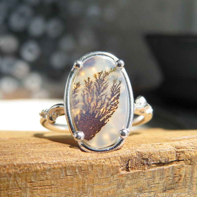 Dendritic Agate Ring - แหวนทั่วไป - เครื่องเพชรพลอย สีนำ้ตาล