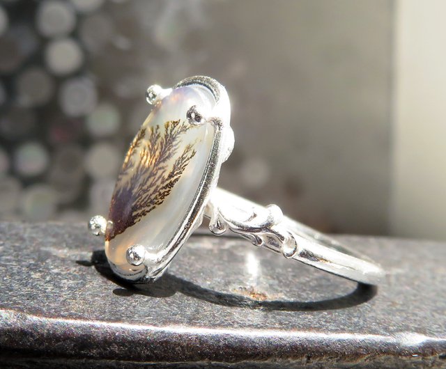 デンドリティック アゲートリング / Dendritic Agate Ring 5b