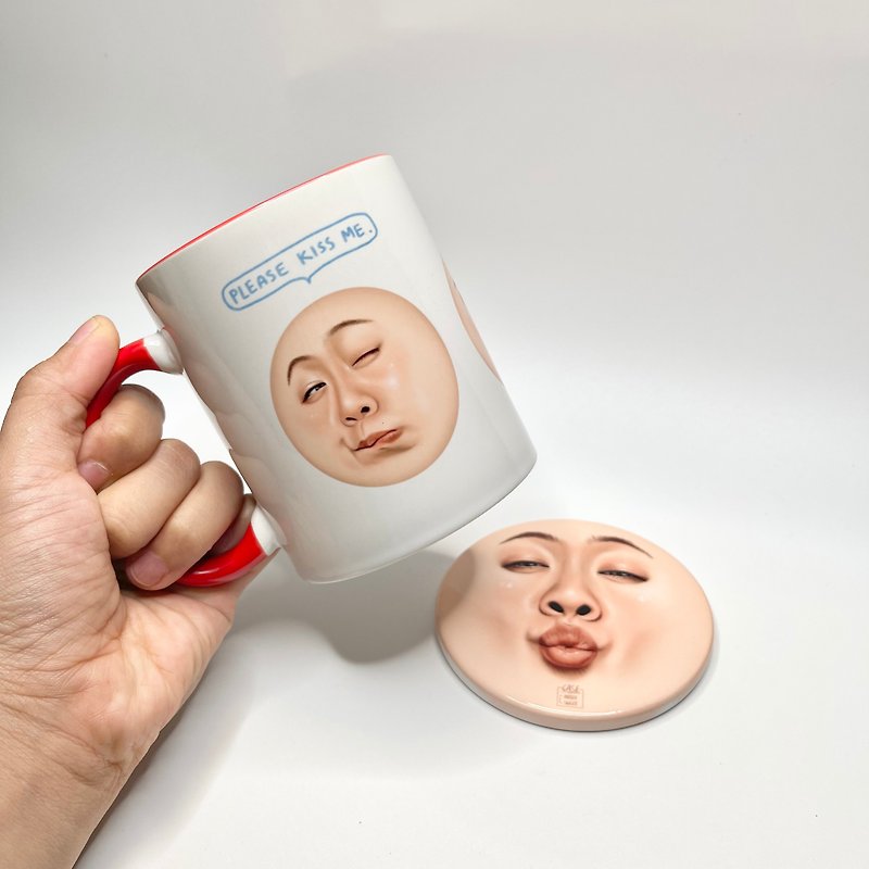 coaster Funny face - Coasters - Other Materials 