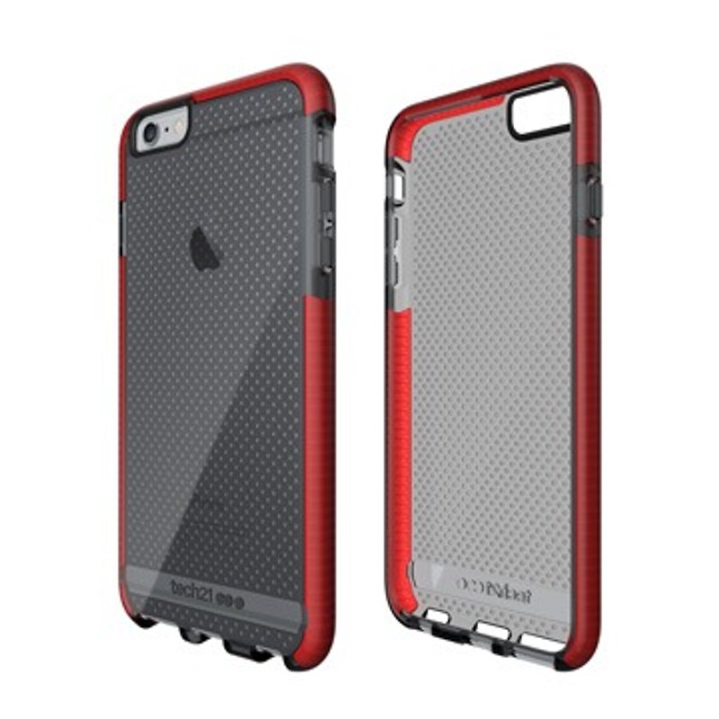 Tech21 英國超衝擊 Evo Mesh iPhone 6/6S Plus 防撞軟質保護殼 - 透黑紅 ( 5055517342391 ) - 手機殼/手機套 - 紙 
