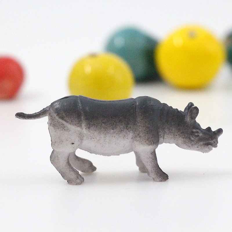 [DIY Creation Material Pack] Rhino Animal Carnival Painted Wood Beading Pack