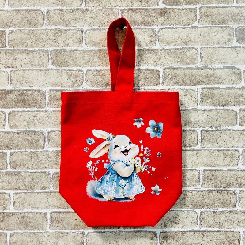 【手工製作】單面插圖手提袋 – 可水洗 - 手提包/手提袋 - 棉．麻 多色