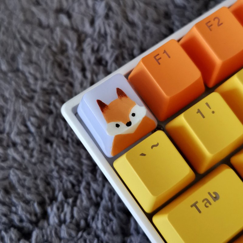 OEM キーキャップ リトル レッド フォックス - PCアクセサリー - プラスチック オレンジ