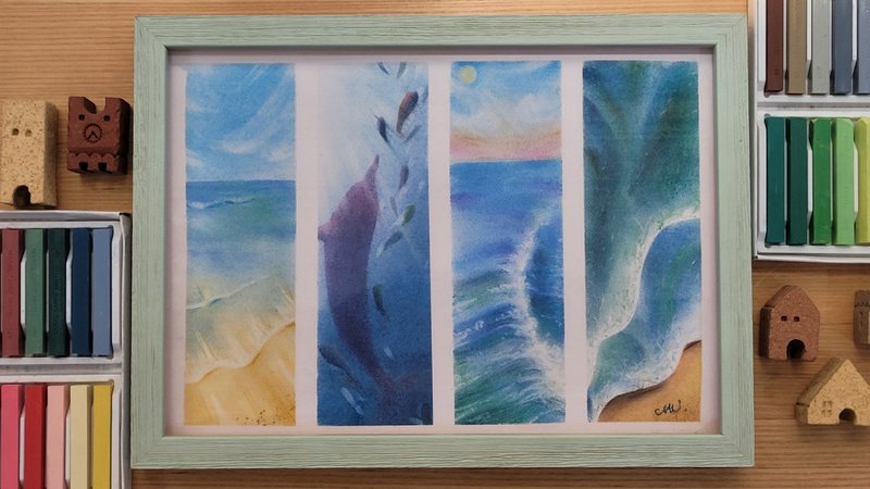 【ocean. Four-color ocean quadruple panel] - โปสเตอร์ - กระดาษ 