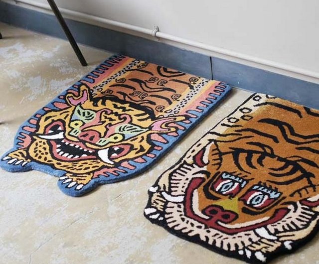 ラグ・カーペット Tibetan rug (75cm x45cm) Tibetan Tiger Rug (75cm x 45cm)