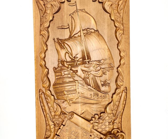 刺繍作品 船の絵 木製フレーム付き 刺繍作品 船の絵 木製フレーム付き 刺繍作品 船の絵 木製フレーム付き