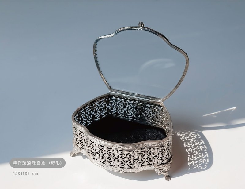 【絕版品】出清限量【每一款都是唯一∣手工工藝珠寶盒單入組】 - 居家收納/收納盒/儲物盒 - 玻璃 銀色