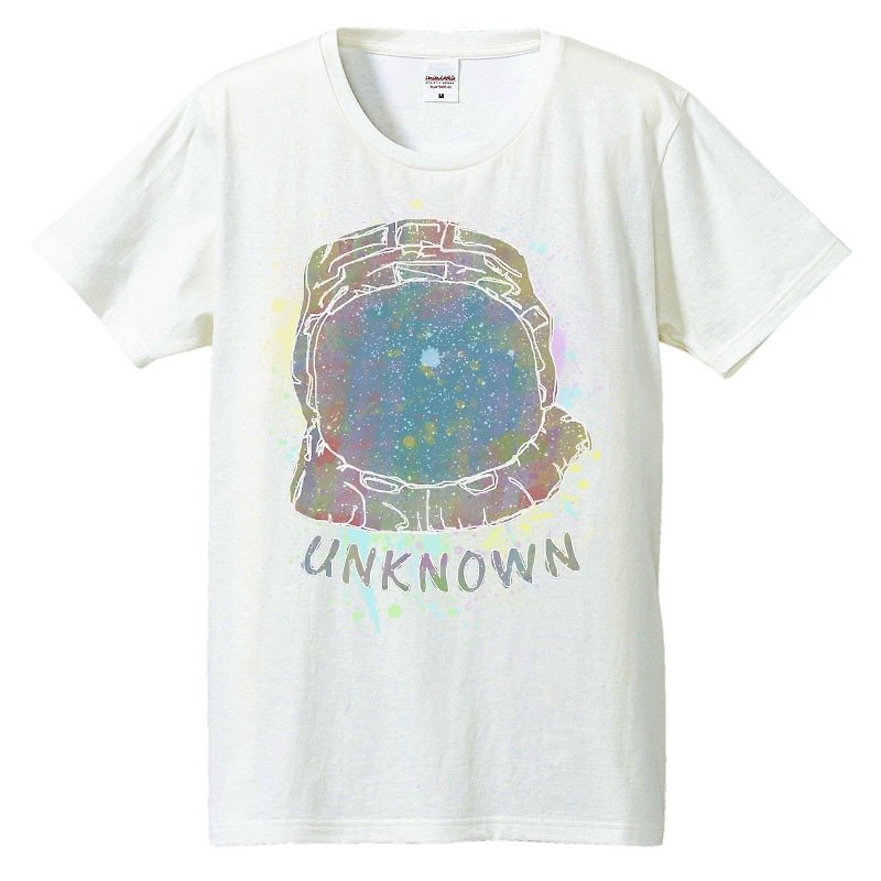 T-shirt / Unknown - เสื้อยืดผู้ชาย - ผ้าฝ้าย/ผ้าลินิน ขาว