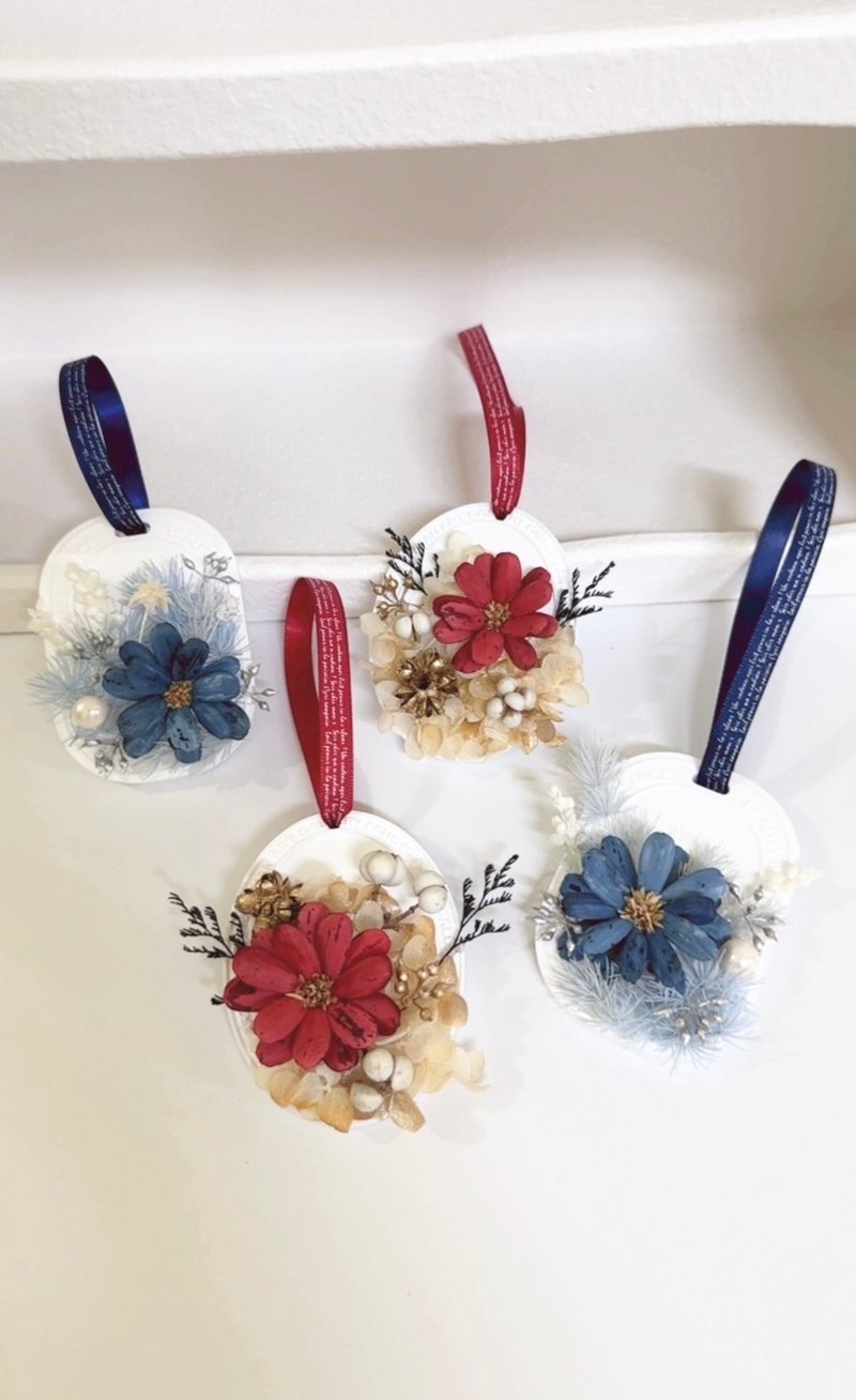 【聖誕禮物】聖誕擴香石 乾燥花擴香石 香氛吊飾 交換禮物 - 乾燥花/永生花 - 植物．花 