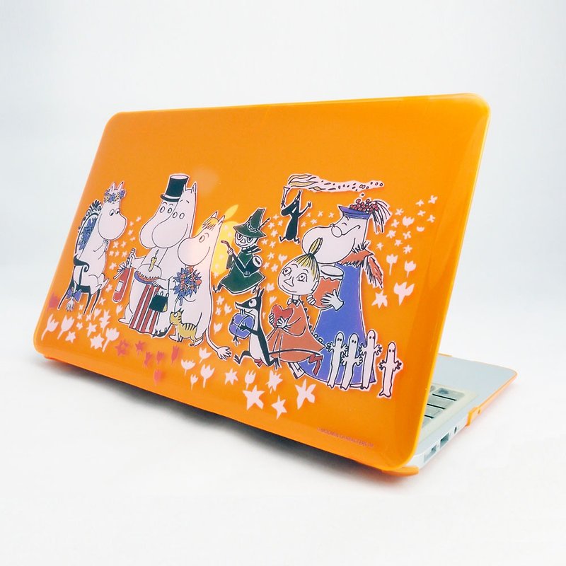 Moomin正版授權-Macbook水晶殼【生日派對】 - 平板/電腦保護殼/保護貼 - 塑膠 橘色