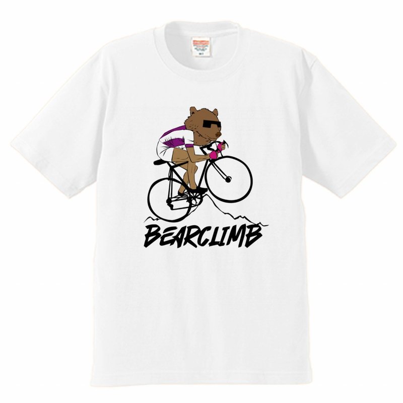 BEARCLIMB - เสื้อยืดผู้หญิง - ผ้าฝ้าย/ผ้าลินิน ขาว
