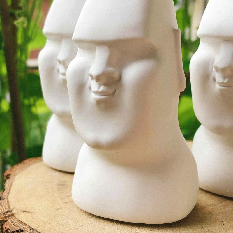 Smiling Moai Diffusing Stone - น้ำหอม - วัสดุอื่นๆ ขาว