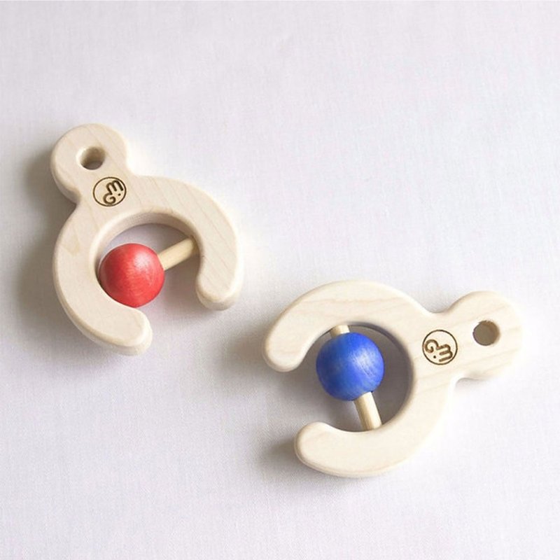 【Mastro Geppetto】Japanese log grip fixed teeth toy - ของเล่นเด็ก - ไม้ หลากหลายสี