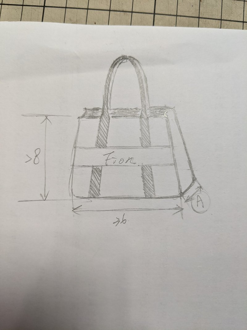 Epsom calfskin tote bag deposit - กระเป๋าถือ - หนังแท้ สีเทา