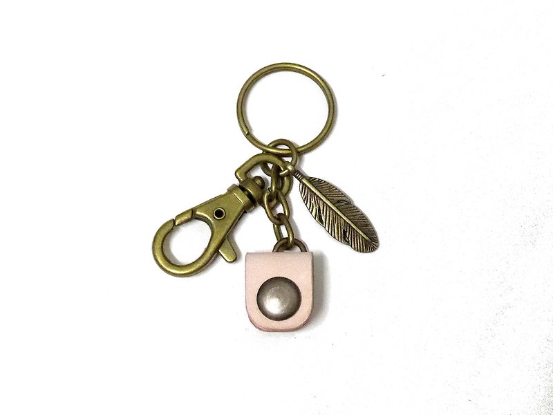Gogoro 迷你圓皮革鑰匙圈 (12色) - 鑰匙圈/鑰匙包 - 真皮 咖啡色