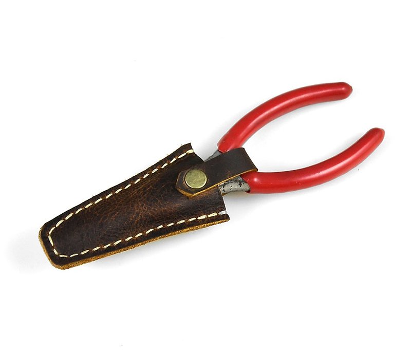 U6.JP6 handmade leather goods - hand made pure hand-stitched real nose pliers holster / universal leather case - อื่นๆ - หนังแท้ สีนำ้ตาล