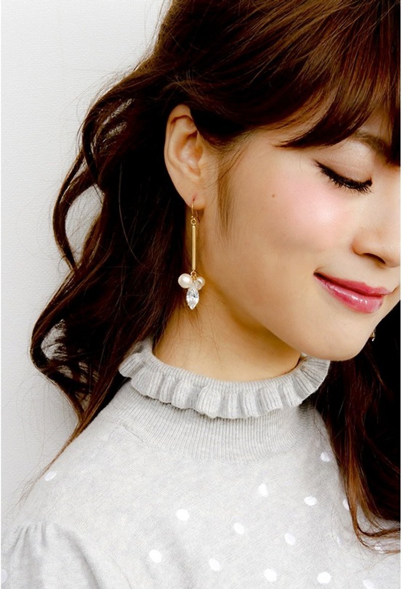 【CARUTINA】Grain Earrings/ CA5133-61 - Earrings & Clip-ons - Other Metals Gold