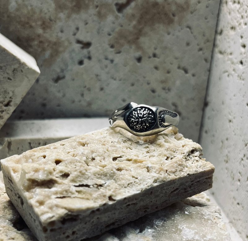 拉肯戒指 - 戒指 - 銀 