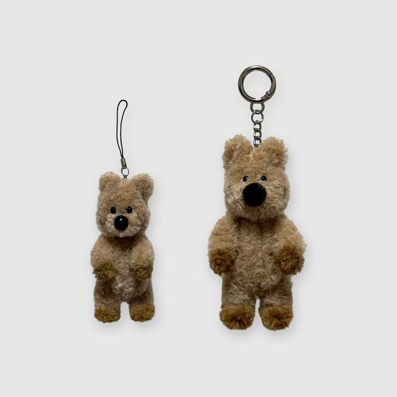quokka keyring - 鑰匙圈/鑰匙包 - 壓克力 卡其色