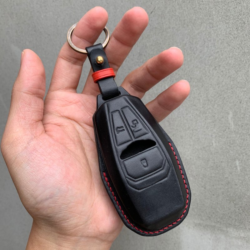 Aston Martin 皮套 Buttero 奧斯頓馬丁 DB9 DB11 Vantage DBS - 鑰匙圈/鑰匙包 - 真皮 紅色