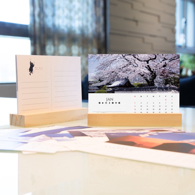 2023 Japanese Cherry Blossom Desk Calendar Monthly Calendar Annual