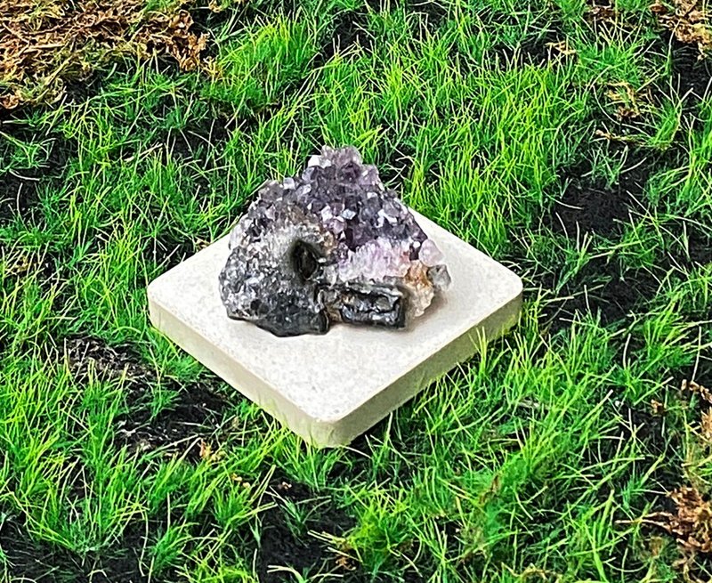 能量擺飾-天然原皮原礦紫晶簇 紫水晶 財運水晶 增智慧 快速出貨 - 擺飾/家飾品 - 水晶 紫色