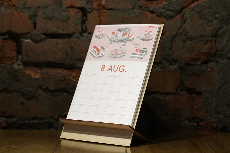 Proj: BAS Annual Note Calendar-Isle of 2022 Island and Daily Plan A - Notebooks & Journals - Wood 