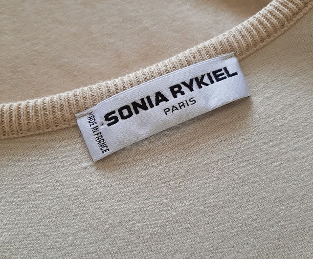 SONIA RYKIEL Vintage Velvet Sweatshirt Camel Velvet blouse Made in