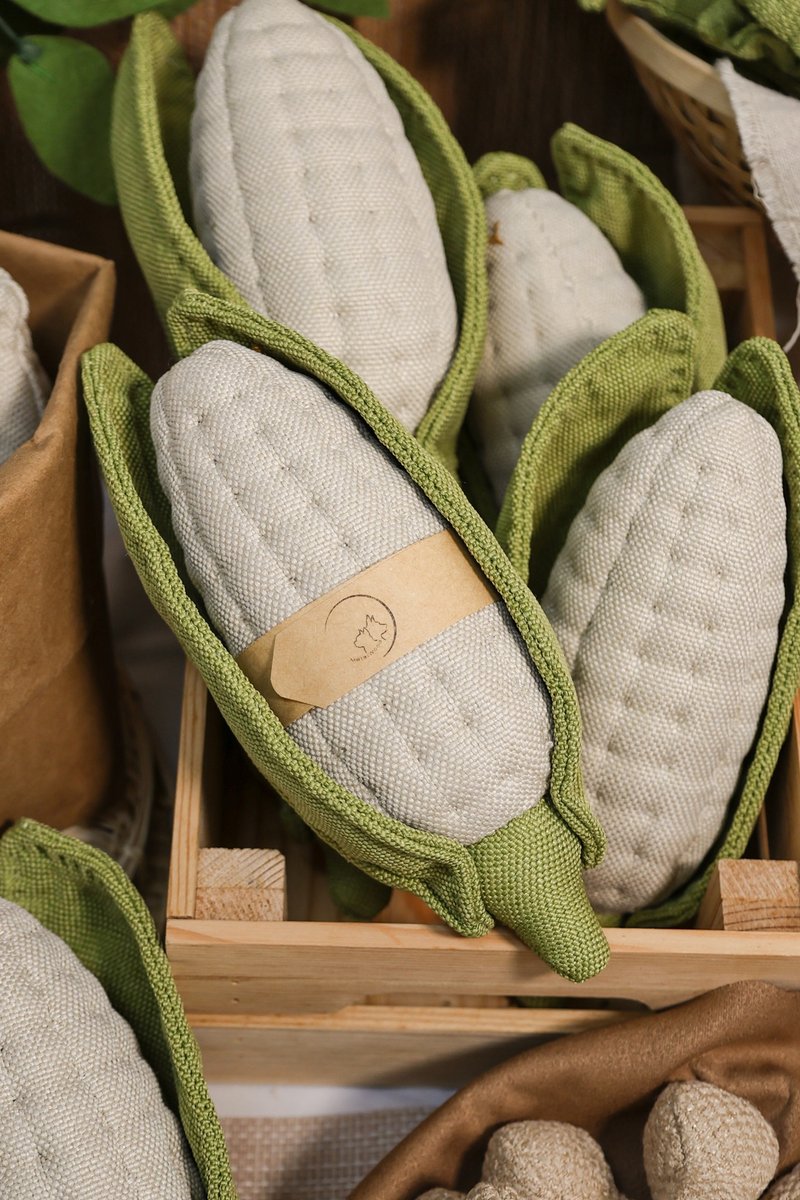 白玉米 corn 手作 貓玩具 家飾品 兒童玩具 蔬果 - 貓/狗玩具 - 其他材質 多色