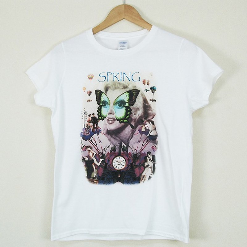新しいデザイナー -  Tシャツ -  [前と同じ]半袖Tシャツ<ニュートラル/自己栽培>（ホワイト） - ミス199 - Tシャツ - コットン・麻 パープル