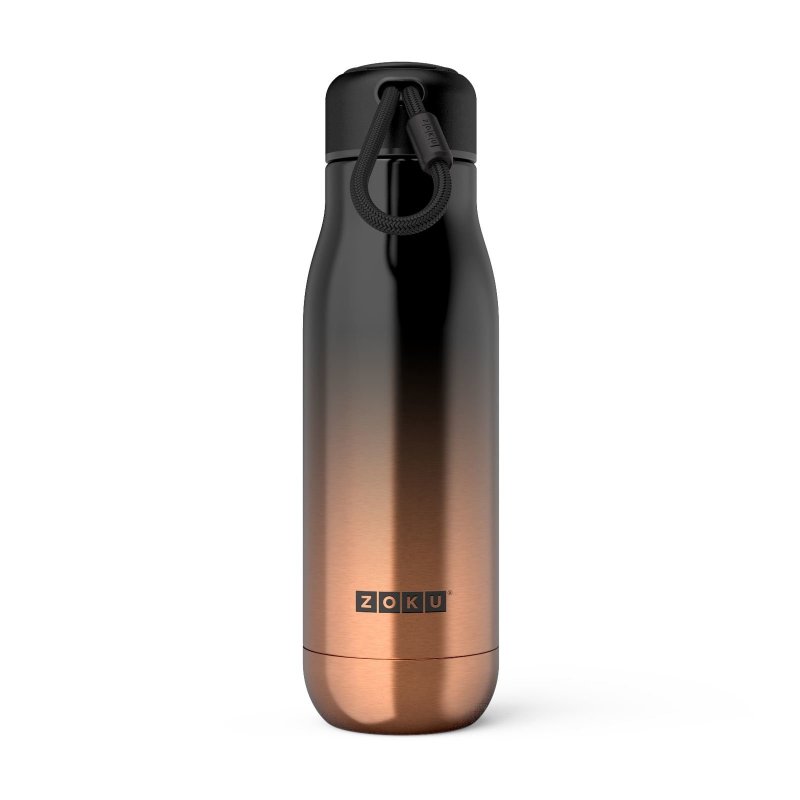 ZOKU Stainless Steel Vacuum Insulated Bottle 500ml - Gold Ombre - Pitchers - Stainless Steel Gold